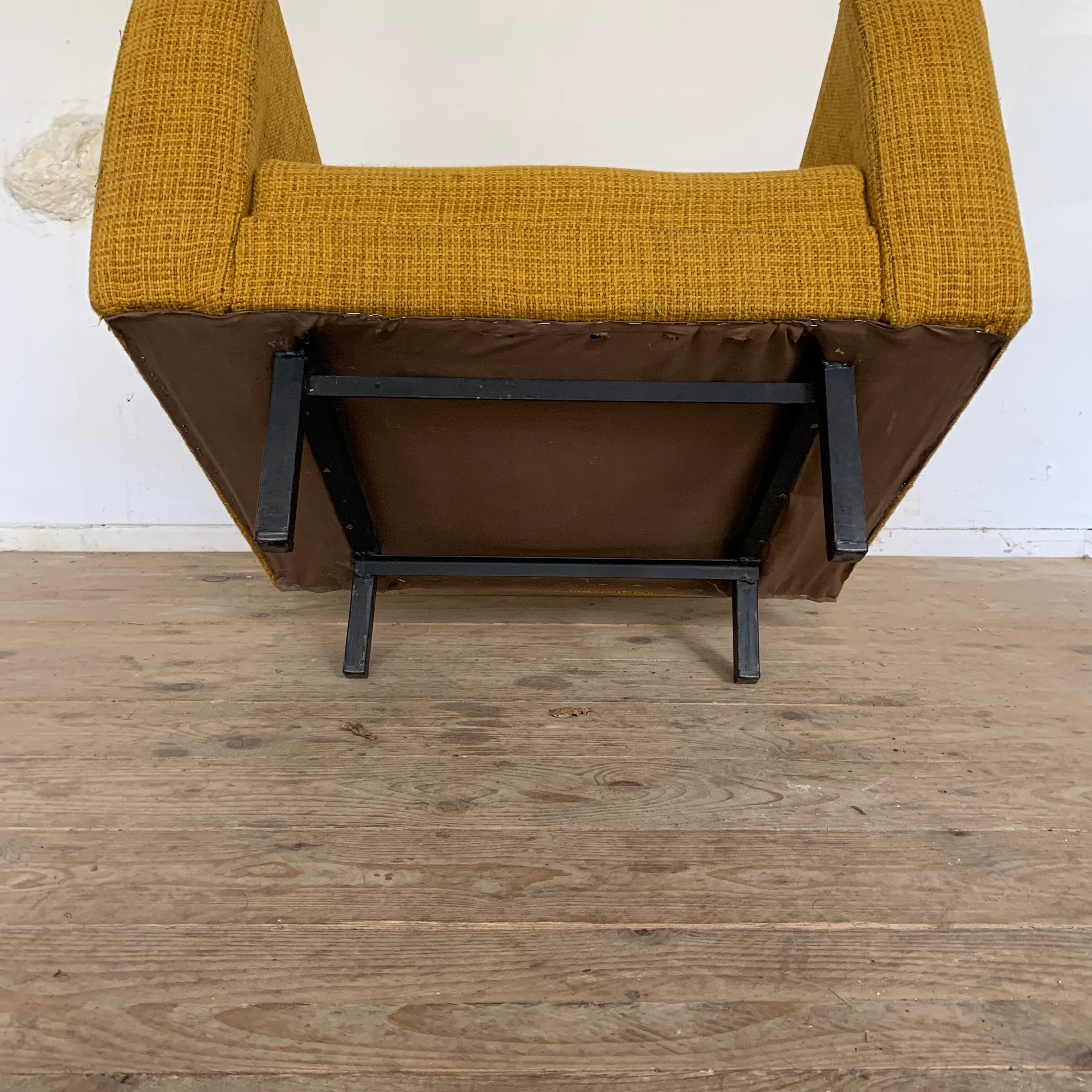 Vintage mustard yellow armchair