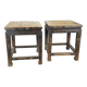 Yunfu – Pair of Chinese elm side tables