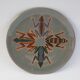 Assiette en céramique de Nzouala Fidele, Ecole des arts, Brazzaville Congo années 1960