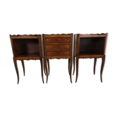 Marquetry bedside tables