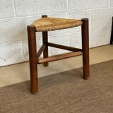 Straw triangle stool