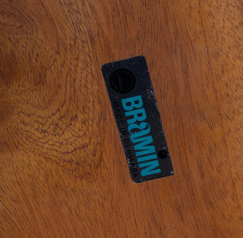 Vintage Side Table in Rosewood by HW Klein for Bramin, Denmark, 1960s