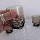 7 smoked glasses French design 1970s