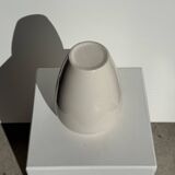 Modern oblong white vase H18.5