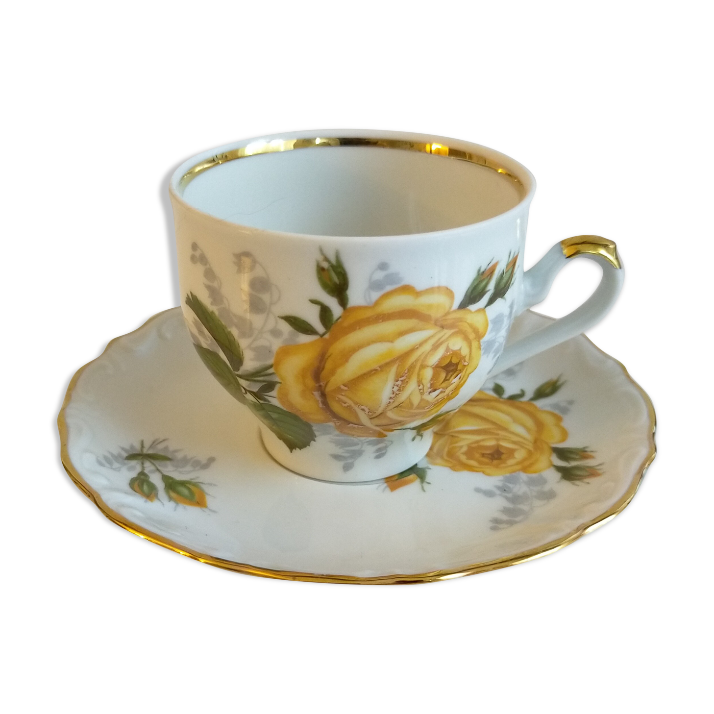 Porcelain cup and under cup