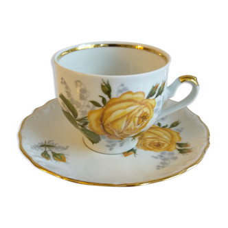 Porcelain cup and under cup