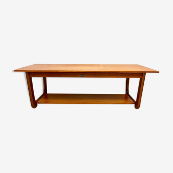 Teak coffee table with shelf by myer