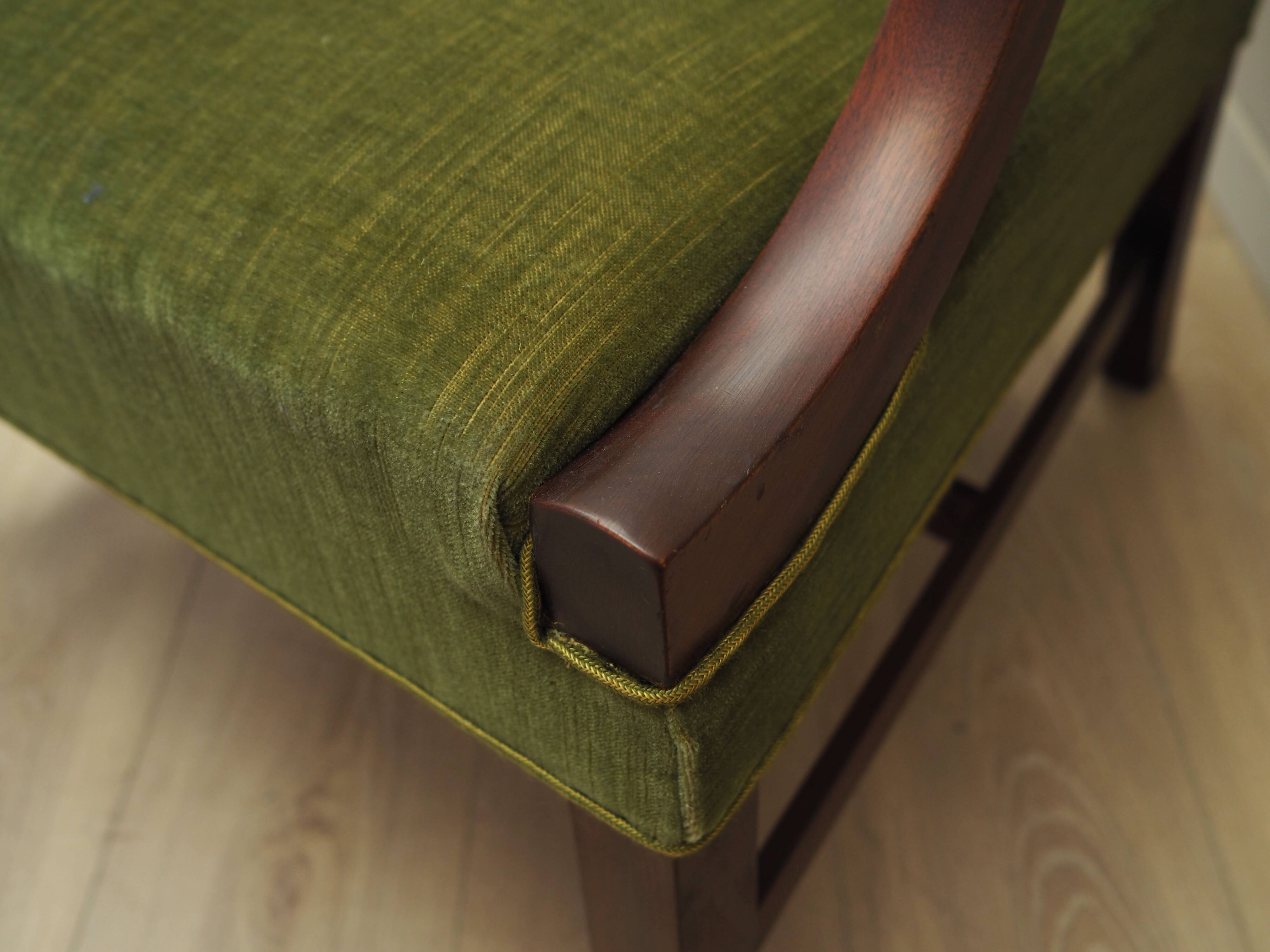Mahogany armchair, Danish design, 1970s, production: Denmark