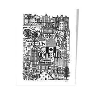 Sérigraphie en noir - blanc