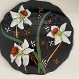 Longwy enamel and earthenware dish