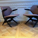 Paire de fauteuils Louis Van Teeffelen pour Webe
