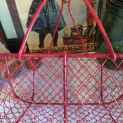 Panier vintage en fer de grillage