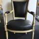 Restored black armchair