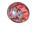 Multi-layered and multi-coloured glass bowl from Murano.