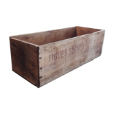 Caisse ancienne en bois pour les figues séches