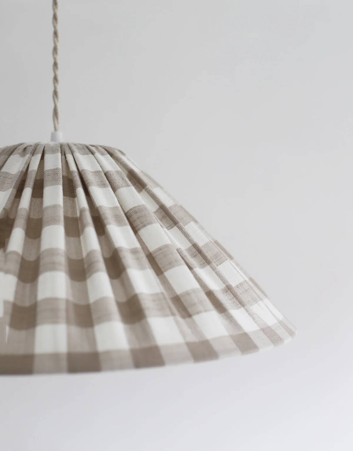 Malala "beige" large tile conical pendant light