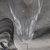 6 laccarat crystal champagne flutes model Cassino stamped