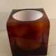 1970 smoked Plexiglas cubic lamp