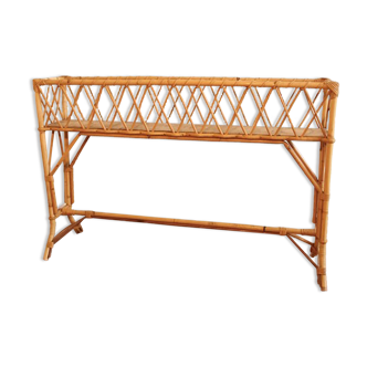 Vintage rattan planter chic & bohemian