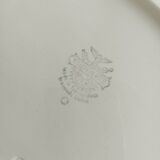 Plat ovale Villeroy et Boch, fleurs dorées