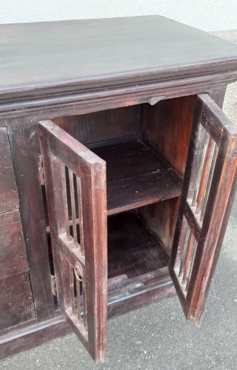 Old wooden sideboard