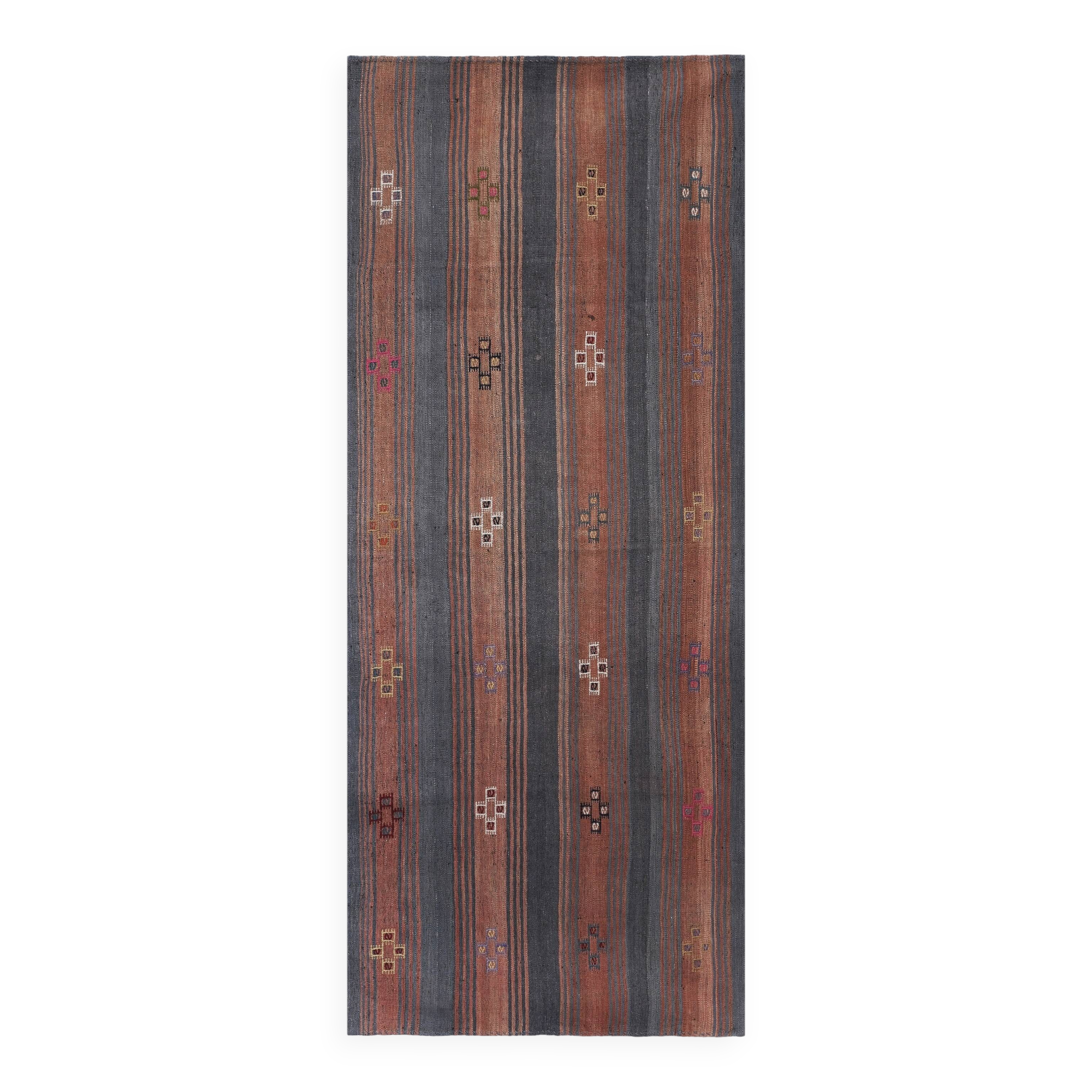 Vintage Turkish Oushak Handwoven Rug 120x286 cm