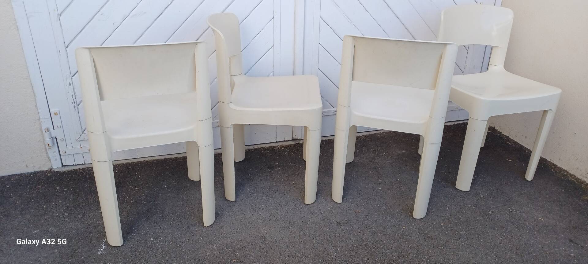 Set of 4 Space Age Allibert chairs