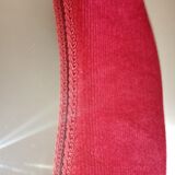 Velvet oval mirror - 59x45cm