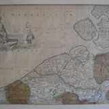 Map of the County of Flanders Belgium by Peter Schenck (1660 1718)