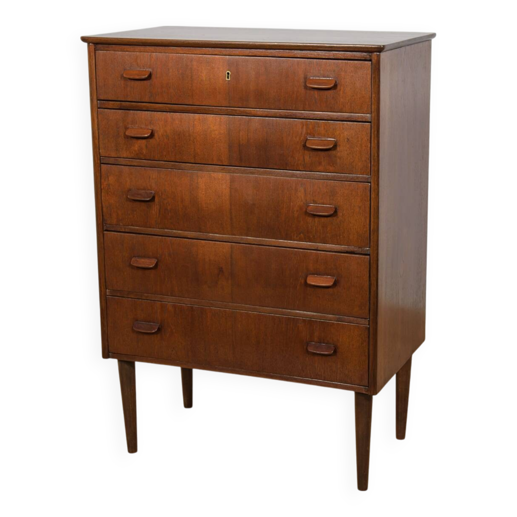 Commode en teck du milieu du siècle, Danemark, années 1960