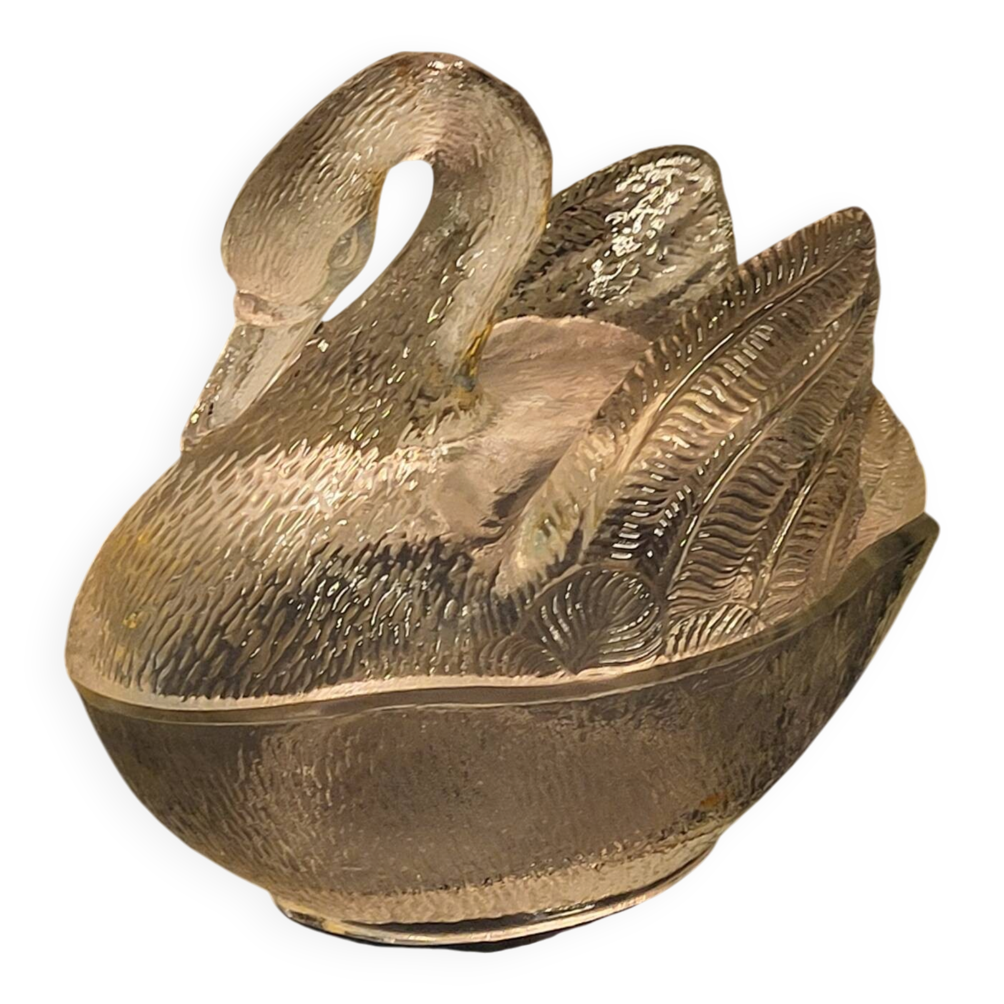 Swan butter dish