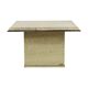 Vintage coffee table side table travertine chrome fedam belgium 1970s design