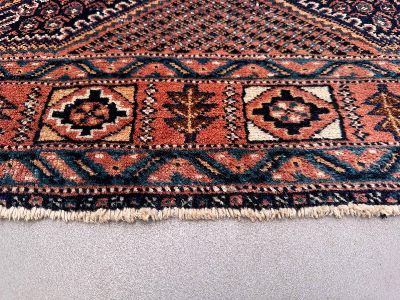 Vintage Kamseh rug 147x203 cm, medium, tribal oriental carpet 2542