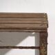 Tabouret industriel ancien en bois de pin et fer – Europe centrale, vers 1950