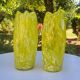 Pair of blown glass vases Clichy Legras