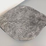 Vintage grey marble coffee table from the 1970s.