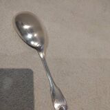 Silver plated rice serving spoons, Christofle Vendome, 25cm