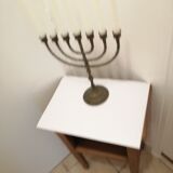 Hebreu worship candlestick menorah hanukkia 7 branches