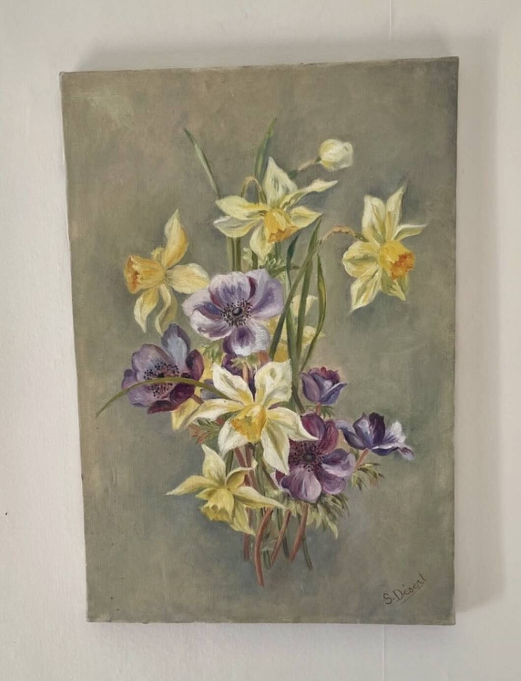 Ancient floral tableau