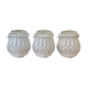 3 antique glass globes for wall lamp chandelier
