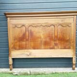 old solid wood headboard