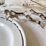 6 silver-plated knife rests in the shape of a horse. 1960s.