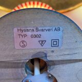 Wood and fabric lamp and wall light set