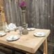 Table de ferme bois brut massif