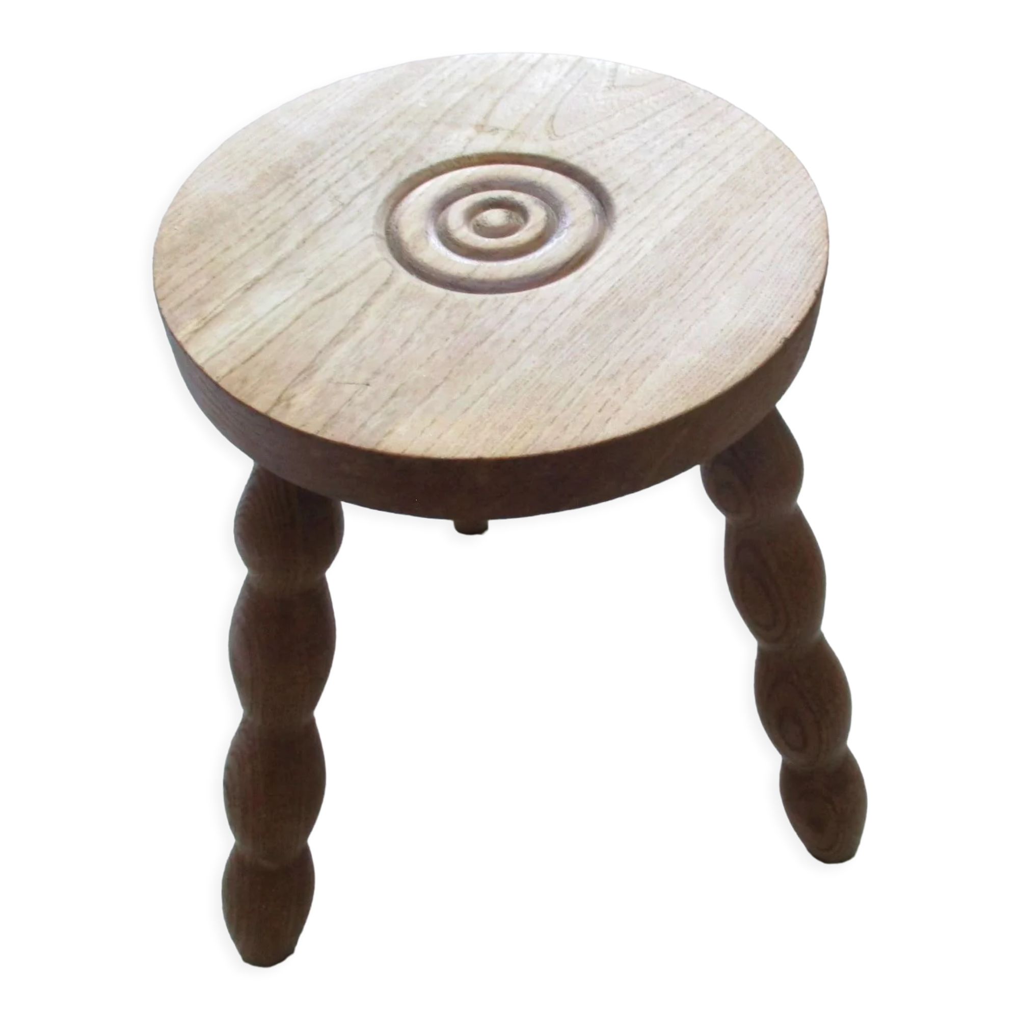 Wooden tripod stool