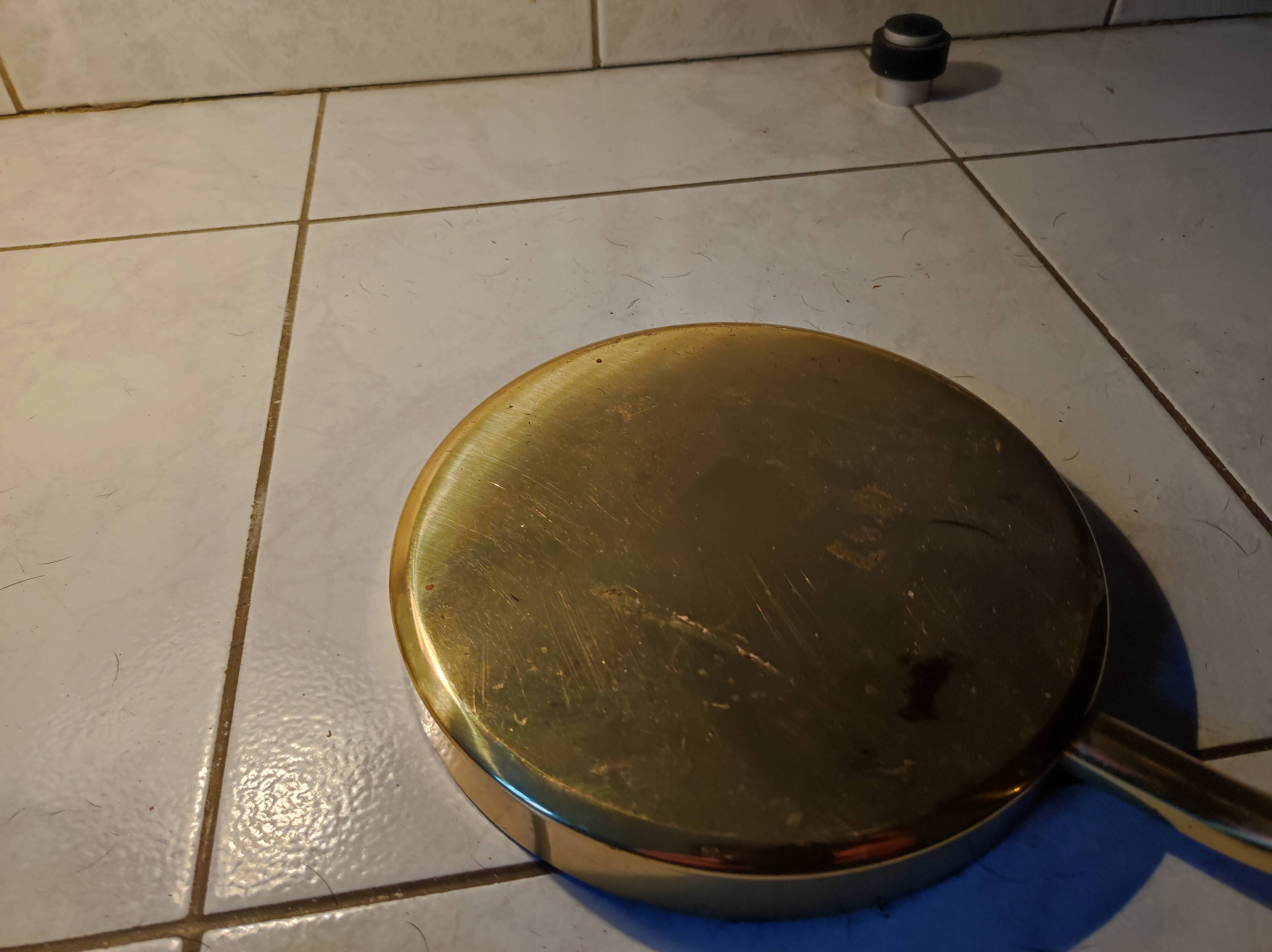 Articulated brass desk lamp, Italian design