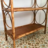 Vintage rattan shelf