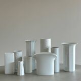 Ensemble de vases en céramique blanche