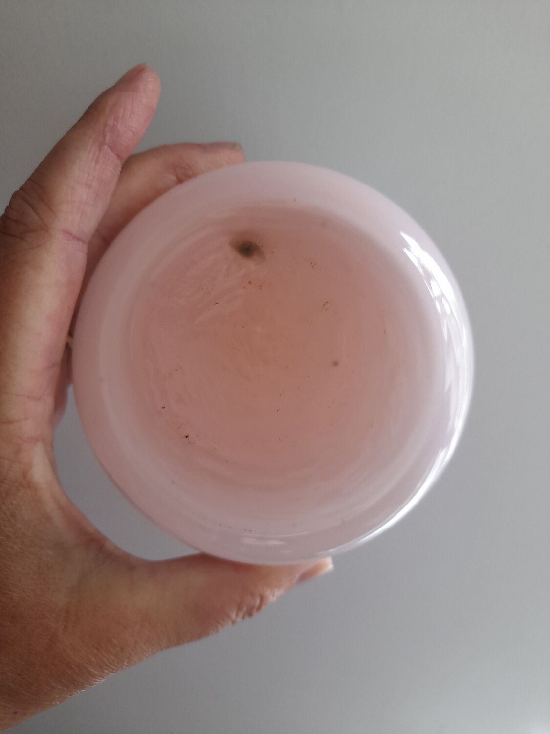 Powder-pink opaline candy box