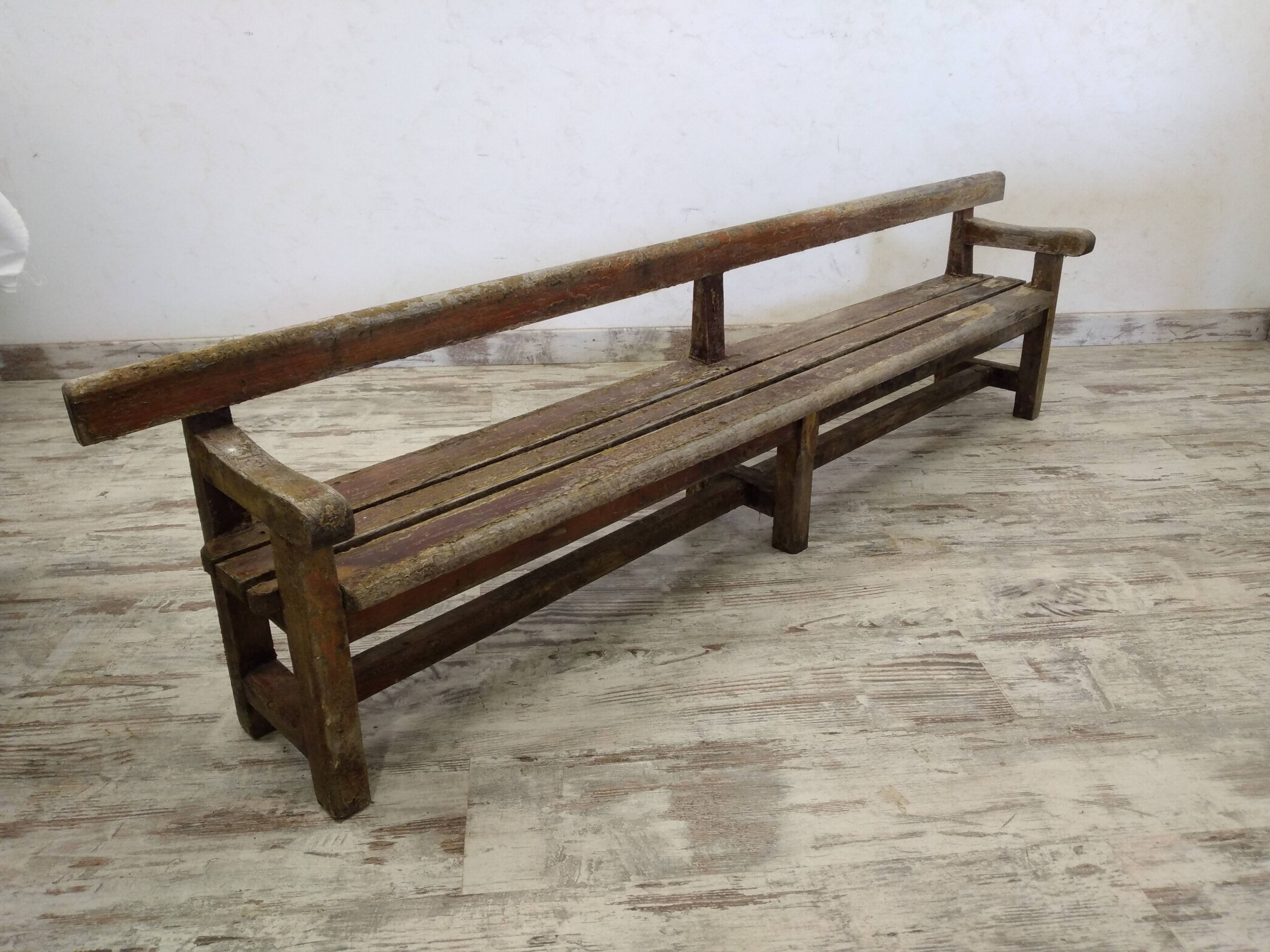 Antique wooden bench